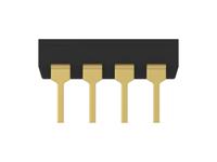 2461924-1 TE Connectivity 4 Way Through Hole DIP Switch SPDT, Flush Actuator