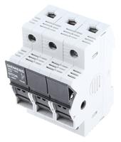 3nc1093 Siemens 32A Rail Mount Fuse Holder for 10 x 38mm Fuse, 3P, 690V ac