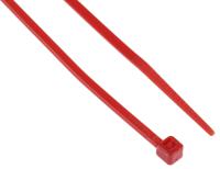 233-297 RS PRO Cable Tie, 203mm x 2.5 mm, Red Nylon, Pk-100