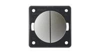 936752568 Berker Chrome Rocker Switch, 2 Gang, INTEGRO