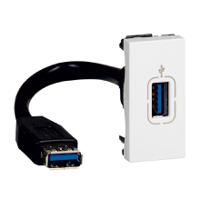 078746 Legrand White USB Socket, Indoor Use