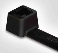111-03570-t30ll-pa66w-bk HellermannTyton Cable Tie, Inside Serrated, 290mm x 3.5 mm, Black Polyamide 6.6 (PA66), Pk-100