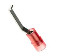 270-7602 RS PRO Hooked Insulated Crimp Blade Terminal 17.4mm Blade Length, 0.5mm² to 1.5mm², 22AWG to 16AWG, Red