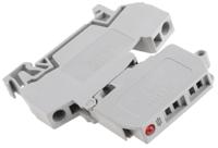 281-622281-542 WAGO 281-622/281-542 281 Series Grey, 4mm², Single-Level, Cage Clamp Termination, Fused