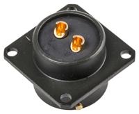 62gb-12e14-02sn Amphenol Limited, 62GB 2 Way Box Mount MIL Spec Circular Connector ReceptacleOlive, Socket Contacts,Shell Size 14,