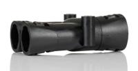 al211616y Adaptaflex Y Piece, Conduit Fitting, 16mm Nominal Size, Nylon 66, Black IP66 rating
