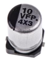 eeefpv100uar Panasonic 10μF Aluminium Electrolytic Aluminium Electrolytic Capacitor 35V dc, Surface Mount - EEEFPV100UAR