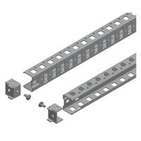 nsysucr40110 Schneider Electric PanelSeT Series Steel Cross Rail, 40mm W, 1100mm H For Use With Enclosure