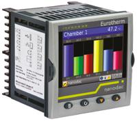 nanodacvlxxlrr Eurotherm NANODAC/VL, 4 Input Channels, 3 Output Channels, Graphical Chart Recorder Measures Current, Millivolt,