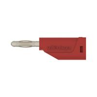 rs-fk-15-l-ni-rt Schutzinger Red Male Banana Connector, 4 mm Connector, Solder Termination, 30 V ac, 60 V dc, Nickel Plating