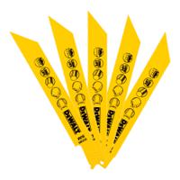 dt2385-qz DeWALT, 24 Teeth Per Inch Metal 152mm Cutting Length Reciprocating Saw Blade, Pack of 5