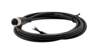 rnd-205-01205 RND Female 4 way Angled Socket M12 to Free End Cable Connector Cable, 2 m