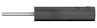 230240-21 Staubli Black, Male to Female Test Connector Adapter With Brass contacts and Nickel Plated - Socket Size: 4mm
