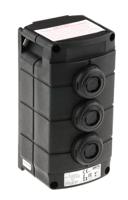 07-3513-10p74p74p74 Bartec Push Button Control Station, Thermoplastic, IP66, IP67