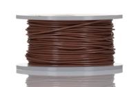 58557-br005 Alpha Wire Hook-up Wire TEFLON Series Brown 0.35 mm² PTFE Equipment Wire, 22 AWG, 7/0.25 mm, 30m, PTFE Insulation,