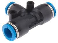 qst-8-6 Festo QST Series Tee Tube-to-Tube Adaptor Push In 6 mm, Push In 8 mm to Push In 8 mm, Tube-to-Tube Connection Style,