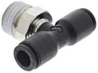3108-06-13 Legris LF3000 Series Tee Threaded Adaptor, Push In 6 mm to Push In 6 mm, Threaded-to-Tube Connection Style