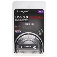 infd32gcry30197 Integral Memory Crypto 32 GB USB 3.0 Hardware Encrypted Flash Drive
