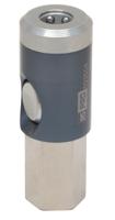 325-459 RS PRO Aluminium, Brass, Steel Female Pneumatic Quick Connect Coupling, 1/2 in BSP Female Threaded