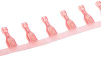 2-520193-2 TE Connectivity Ultra-Fast .187 Red Insulated Female Spade Connector, Receptacle, 4.75 x 0.81mm Tab Size, 0.3mm² to