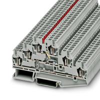 3035580 Phoenix Contact  ST 2.5-3L-LA 24RD/O-M Series Grey, 2.5mm², 3-Level, Spring Cage Termination