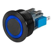 3-137-083 Schurter MSM illuminated Series Illuminated Push Button Switch, Momentary, Panel Mount, SPDT, Red LED, 30V dc, IP40