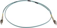 121-3918 RS PRO LC to LC Duplex Multi Mode OM3 Fibre Optic Cable, 900μm, Blue, 1m