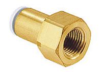 kq2f10-02a SMC Pneumatic Straight Threaded-to-Tube Adapter, Rc 1/4 Female, Push In 10 mm