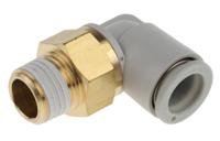 kq2l10-02as SMC Pneumatic Elbow Threaded-to-Tube Adapter, R 1/4 Male, Push In 10 mm