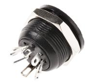 491-156 RS PRO 7 Pole Din Socket, 4A, 100 V ac, Female, Panel Mount