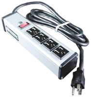 836-1631 Wiremold 4.6m 4 Socket NEMA 5-15R Extension Lead, 120 V