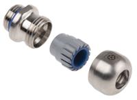 53806740 Lapp SKINTOP Series Metallic Stainless Steel Cable Gland, M16 Thread, 6mm min., 10mm max., IP69K