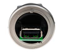 122-3021 RS PRO Straight, Panel Mount, Socket- Single Port Type A USB Connector