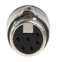 nc6fxx Neutrik Cable Mount XLR Connector, Female, 50 V, 6 Way, Silver over Nickel Plating