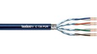 c726-pur TaskerC726 Cat7, Dark Blue Male, Tinned Copper Braid, Unterminated Polyurethane Sheath