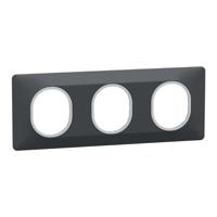 s340706g Schneider Electric Anthracite 3 Gang Light Switch Cover