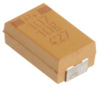 t495d107k010ate100 KEMET 100μF MnO2 Tantalum Capacitor 10V dc, T495 Series