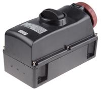 5041687 Scame IP66 Red Surface Mount 3P + N + E Power Connector Socket ATEX, IECEx, Rated At 16A, 346 → 415 V