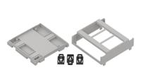 336-869 RS PRO DIN Rail Enclosure Enclosure Type, 89.4 x 89.9 x 33.3mm, ABS DIN Rail Enclosure