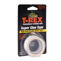 286853 T-REX  Transparent Double Sided Polyester Tape, 0.127mm Thick, Paper Backing, 19mm x 4.5m