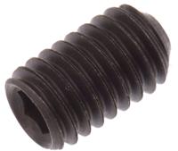 281-669 Black, Self-Colour Steel Hex Socket Set M6 x 10mm Grub Screw