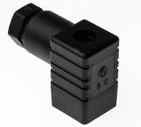 933023100-gdsn-307-black Hirschmann GDSN 307 3P+E DIN 43650 C, Female Solenoid Valve Connector, 250 V ac/dc Voltage