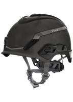 10194798 MSA Safety V-Gard H1 Black Safety Helmet with Chin Strap, Adjustable