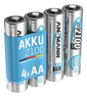 5035052 Ansmann MaxE AA NiMH Rechargeable AA Batteries, 2.1Ah, 1.2V - Pack of 4