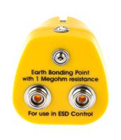 287-7543 RS PRO ESD Earth Bonding Plug With 10mm Stud x 2 4mm Socket