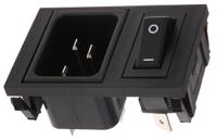 bzv49z000098 Bulgin C20 Snap-In IEC Connector Male, 16A, 250 V