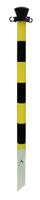ppc-fixnj Viso Black & Yellow Plastic Barrier Post