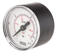 7833526 WIKA Analogue Pressure Gauge 16bar Back Entry 40mm Outside Diameter