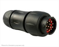 uts1jc1412p Souriau Sunbank by Eaton Circular Connector, 12 Contacts, In-Line, Standard Connector, Plug, Male, IP68, IP69K, UTS