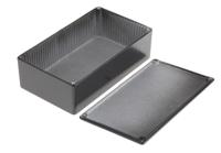158-5310 RS PRO Black Die Cast Aluminium Enclosure, IP54, Black Lid, 120 x 65.5 x 39.75mm